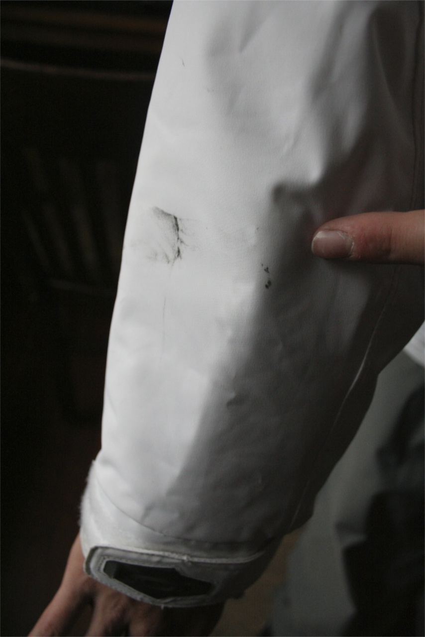 Ozone Oil Stain on Sleeve