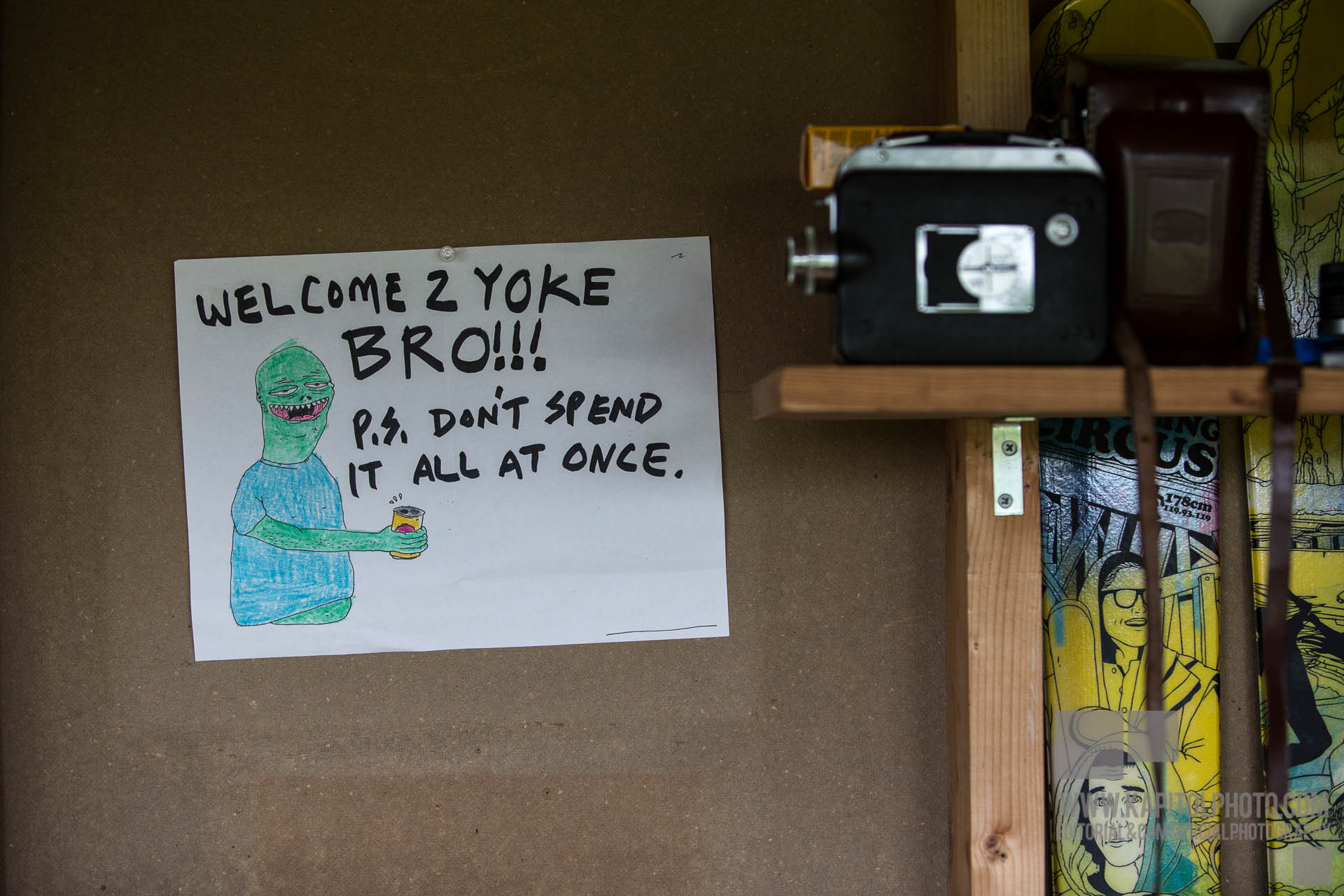 "P.S. Don't spend it all at once."