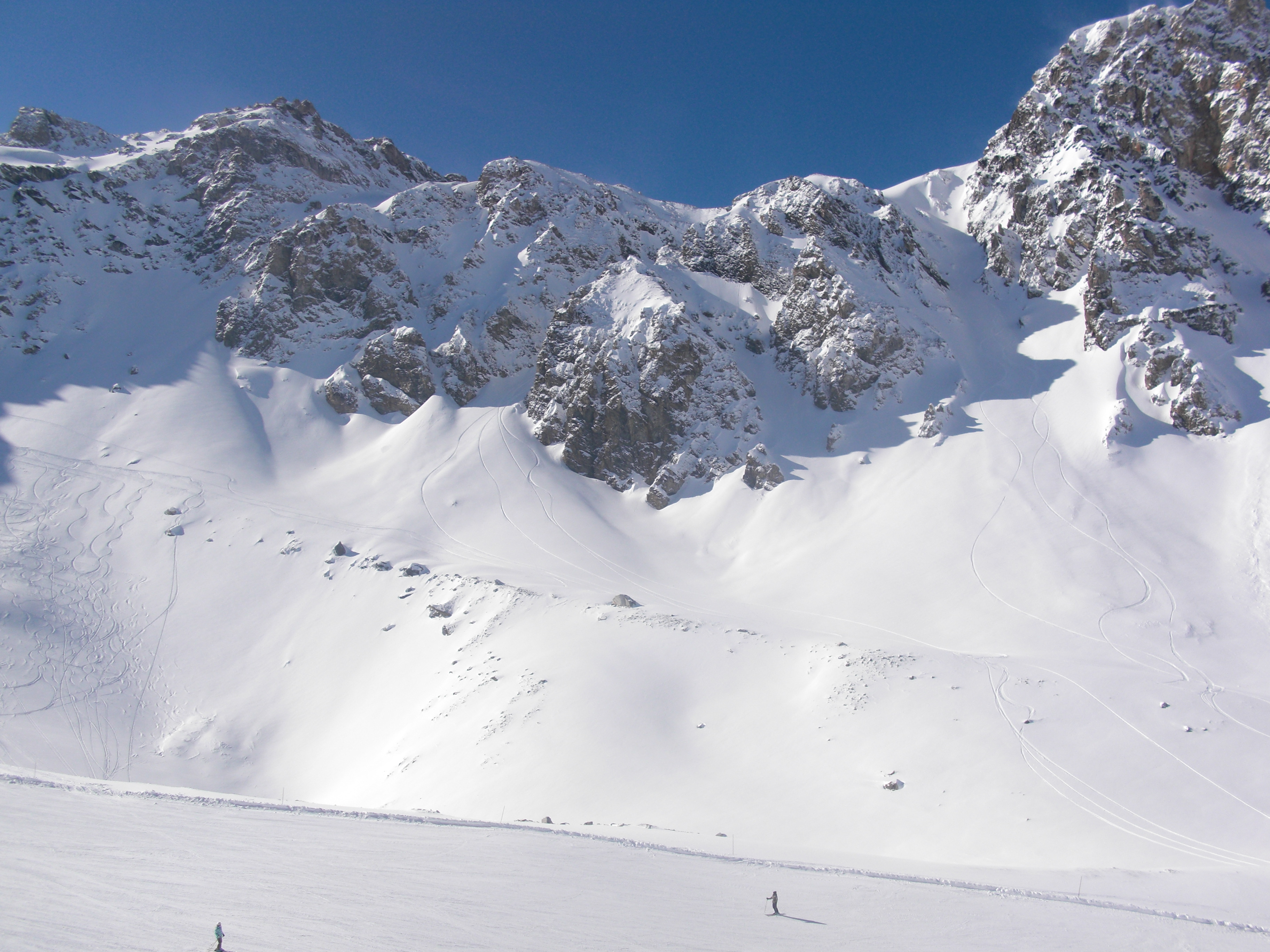 P2 and p3 couloir, tignes