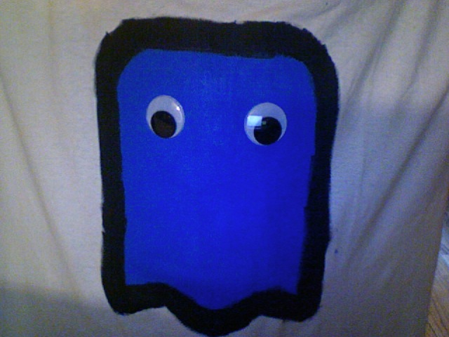 Pac man ghost on a tall tee!
