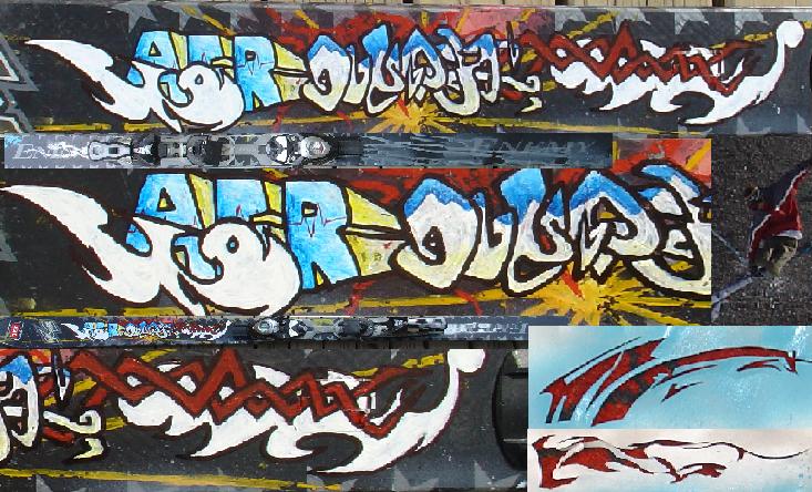 painted my skis nice :D