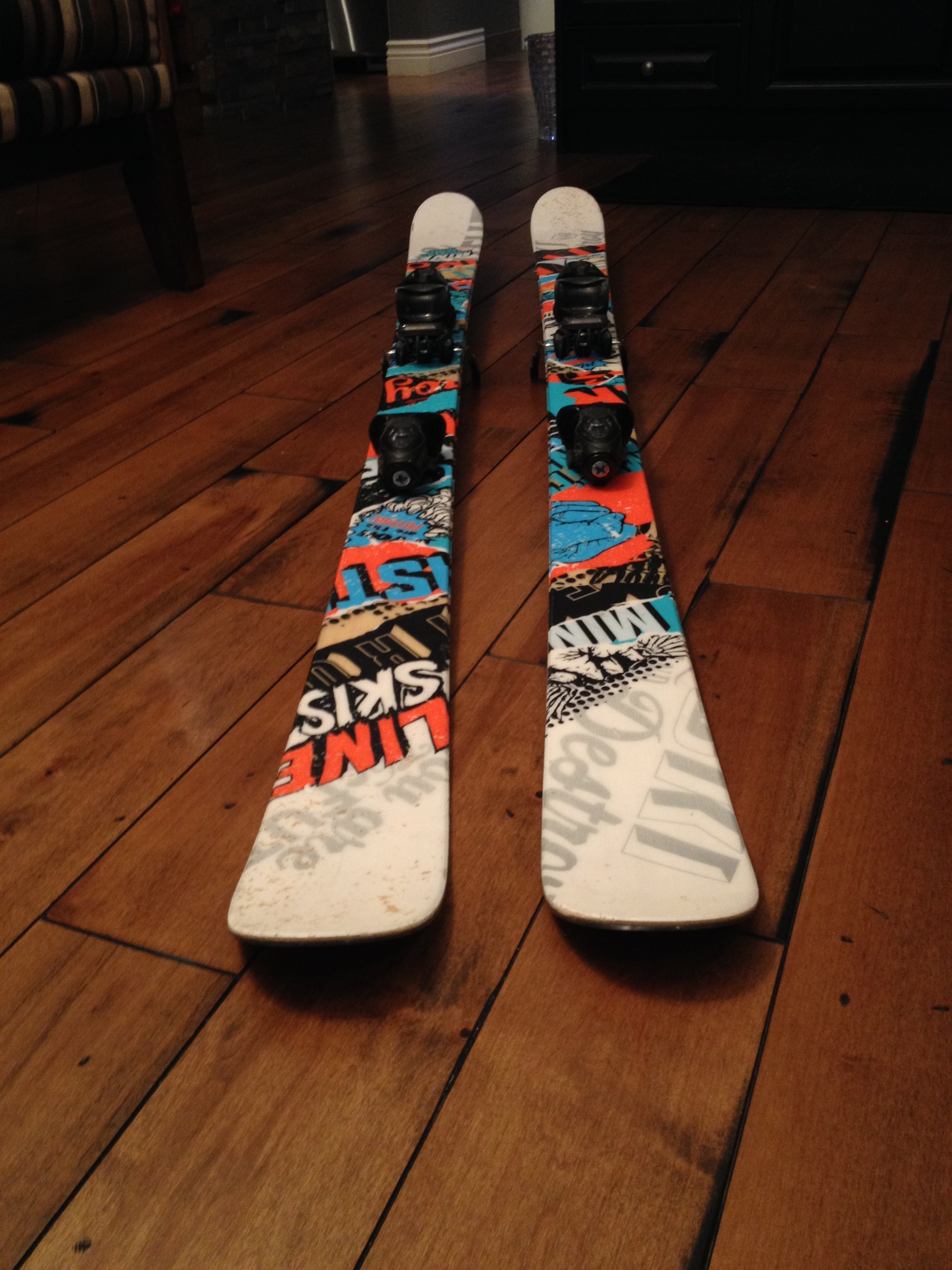  Pair of 2011/2012 Line Mastermind twin tip skis size 157