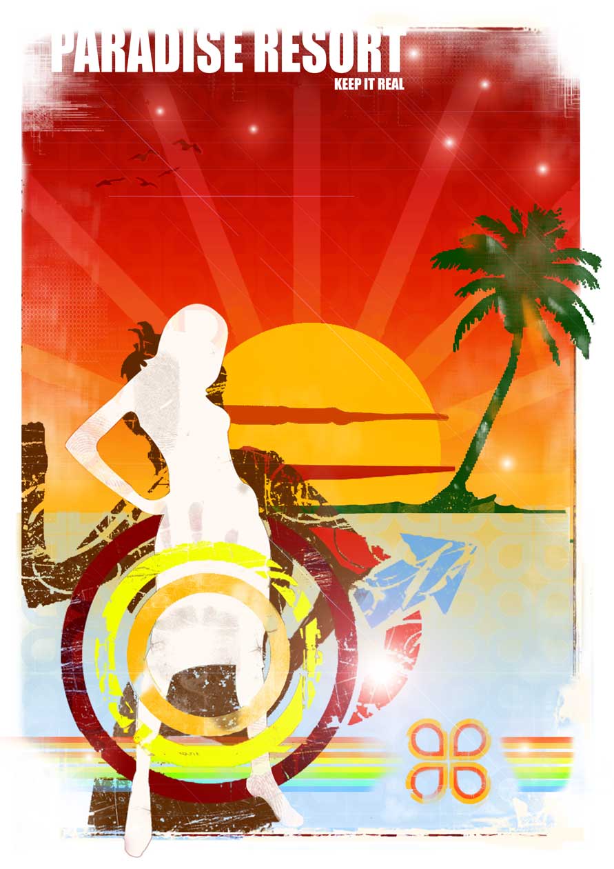 Paradise Resort, Graphic poster