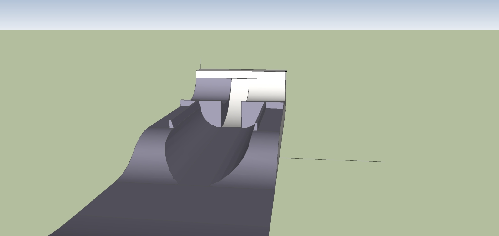 Park feature design axial view
