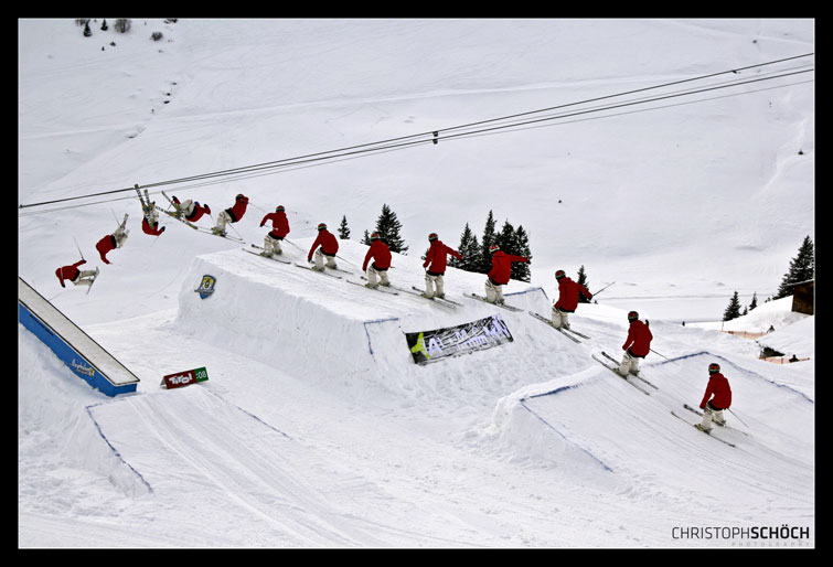 Patrick Hollaus taking on the snow box @ Austrian open