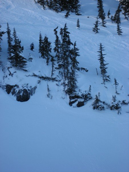 Peak waterfall goal posts