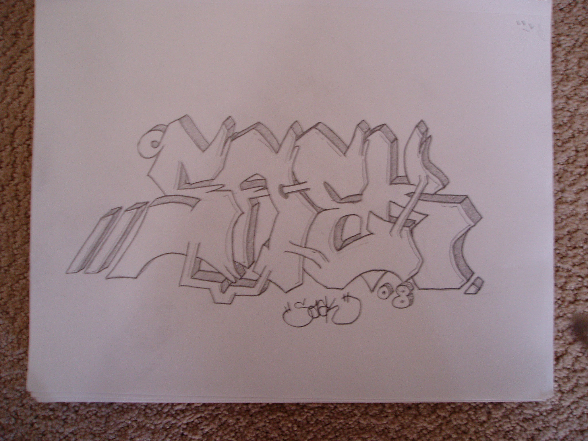 Pencil graff...