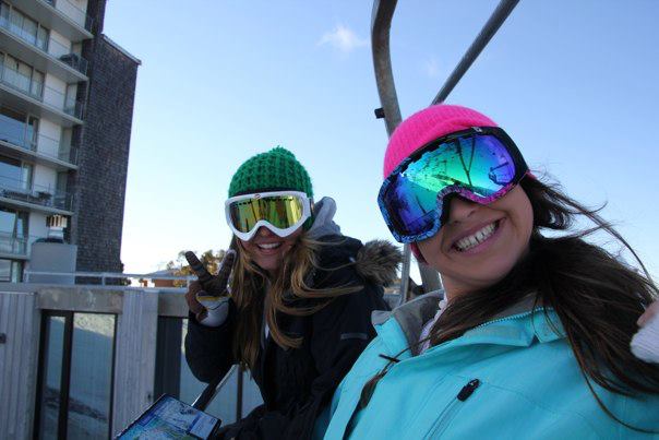 pheebs and i on the lift