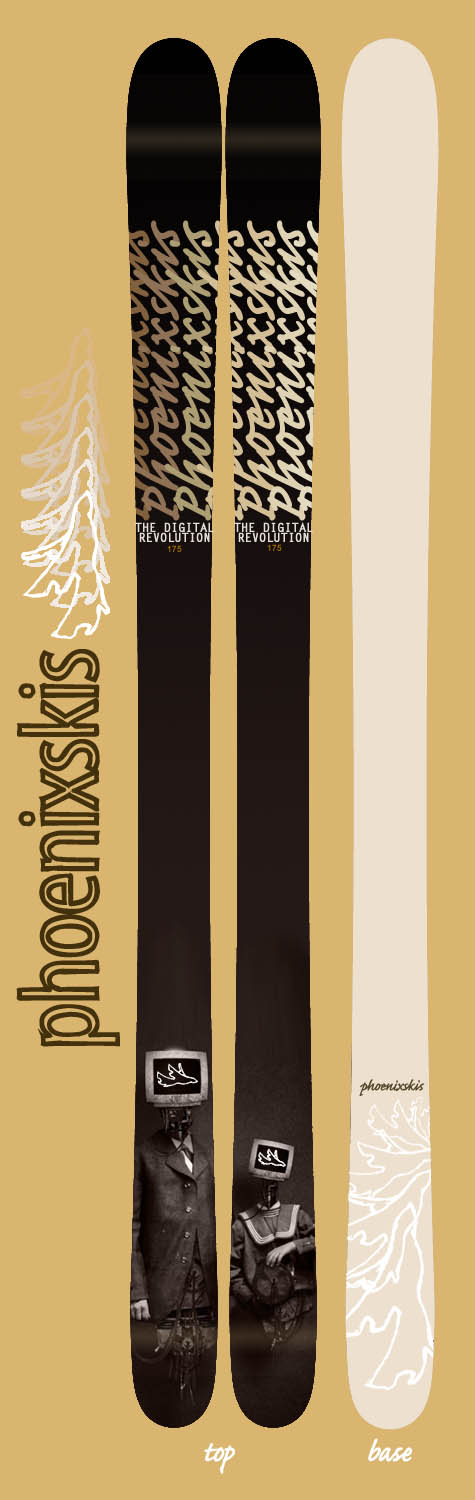 PHOENIXSKIS - 'The Digital Revolution' Topsheet Design