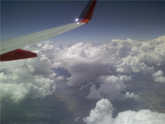 Phone shot from the plane