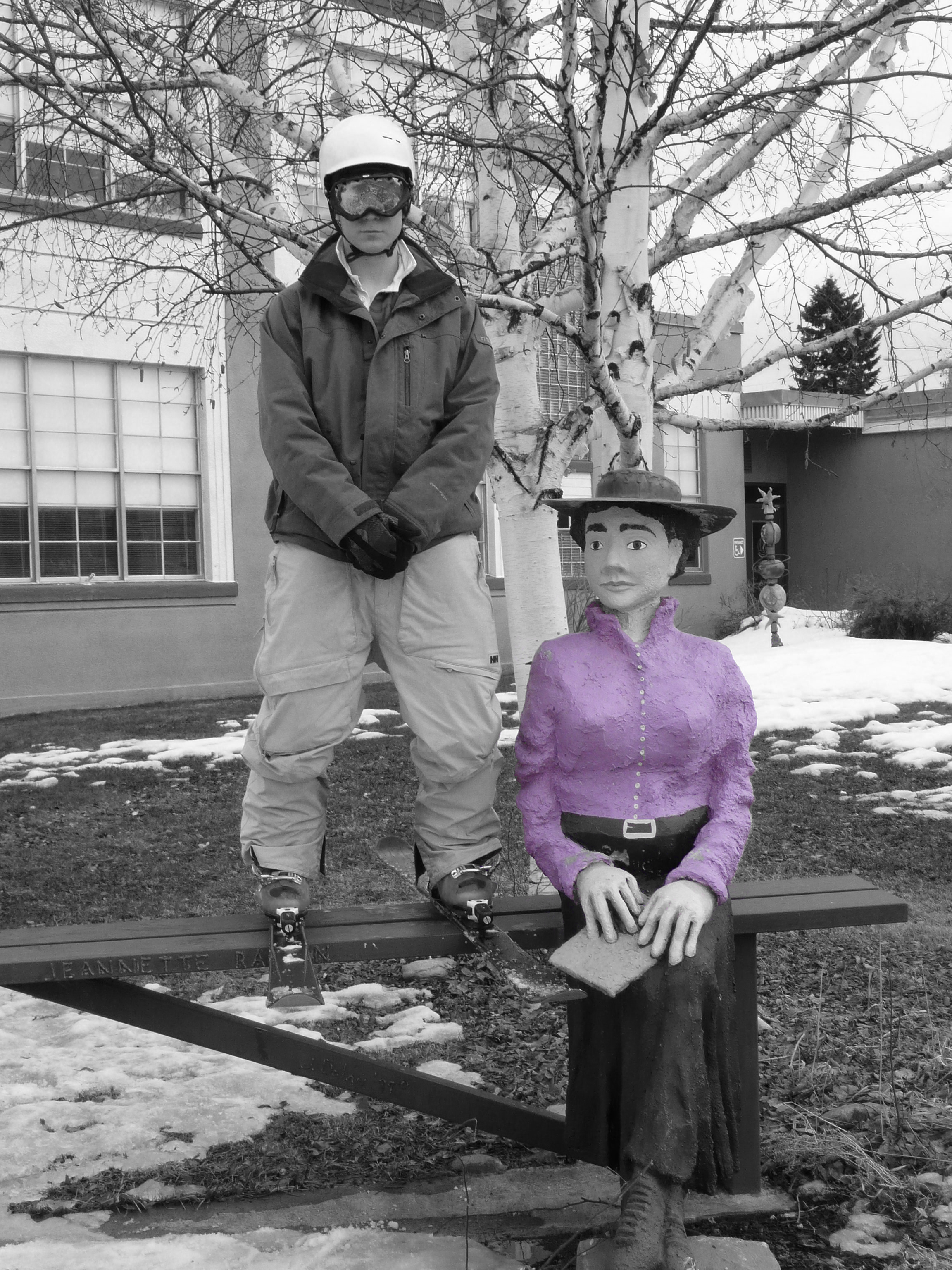 Photo with Emily Dickinson