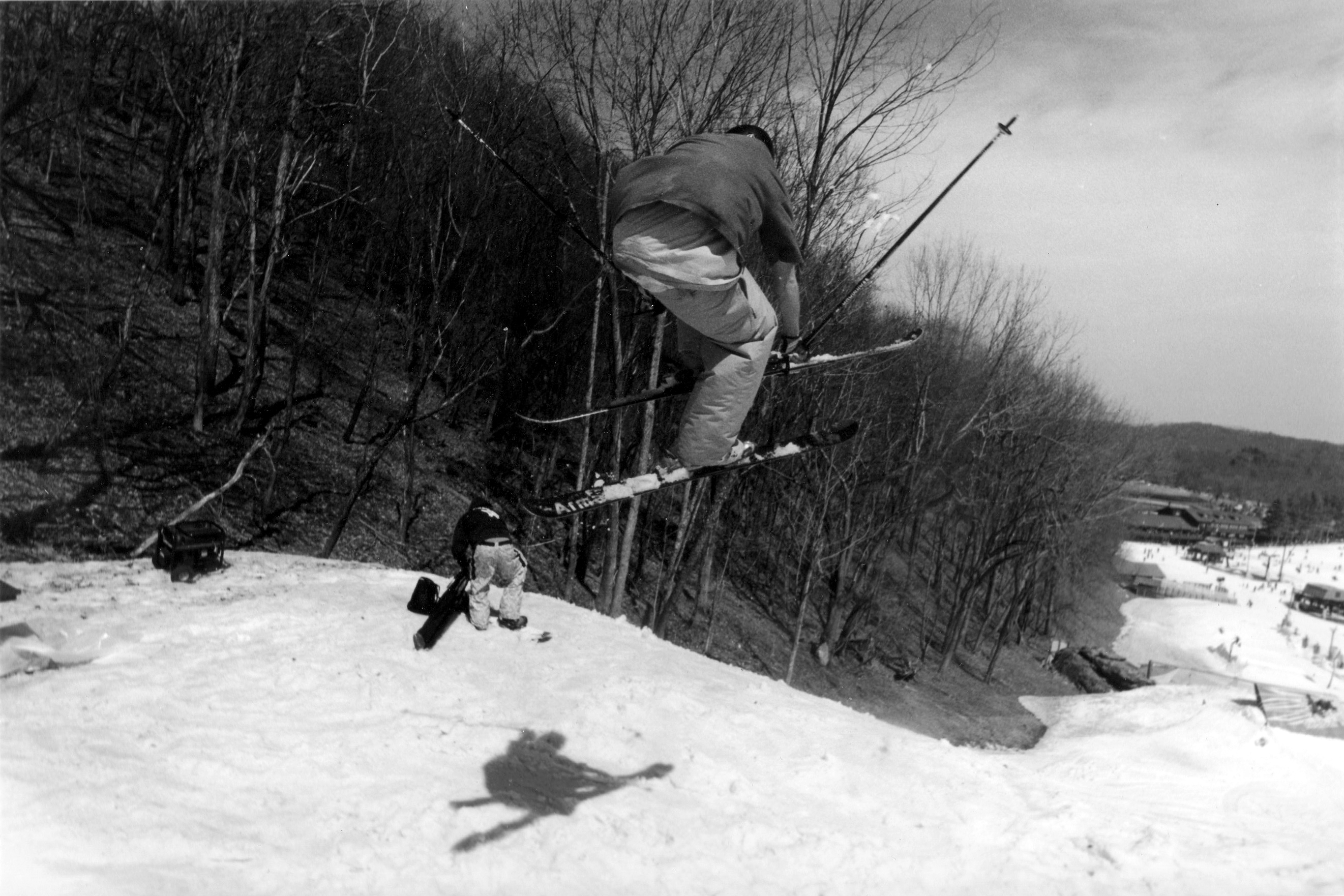 Pic I took of my friend while in the air