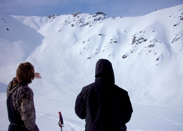 Pickin lines in the backcountry