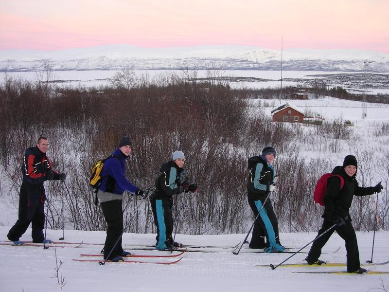 Picture of my children on a ski voyage!!!(Linda couldnt make it because she was working)
