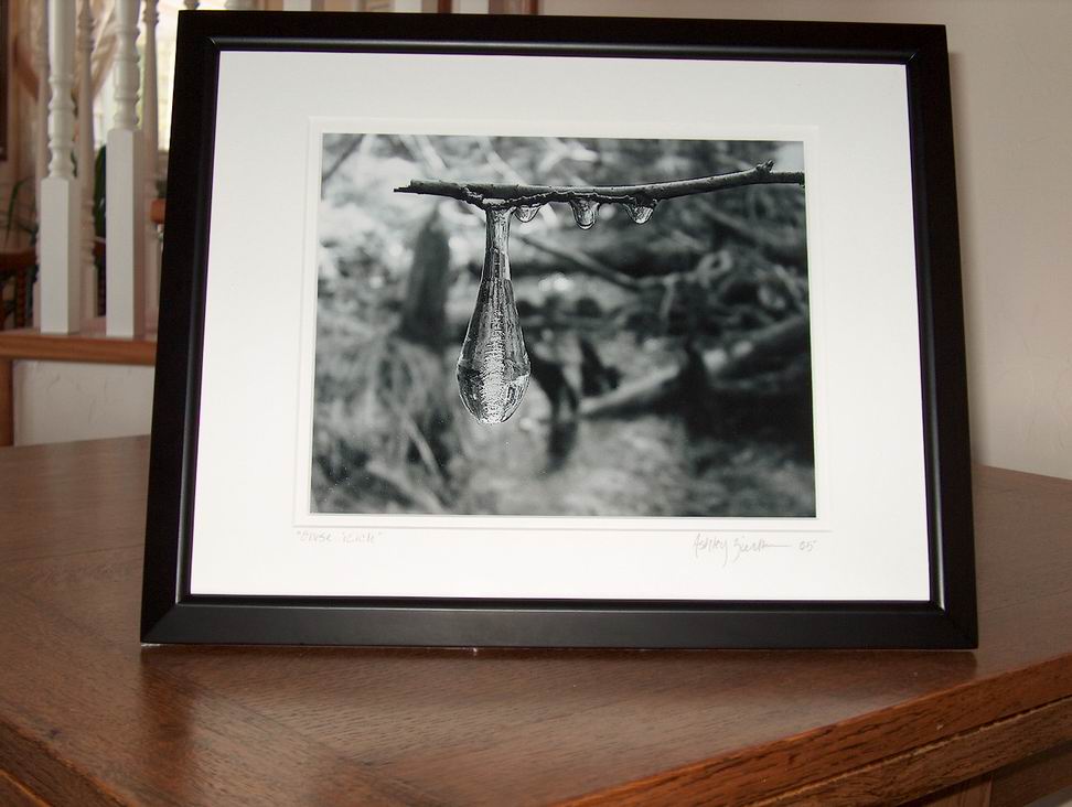 piece entitled "Obese Icicle" b/w