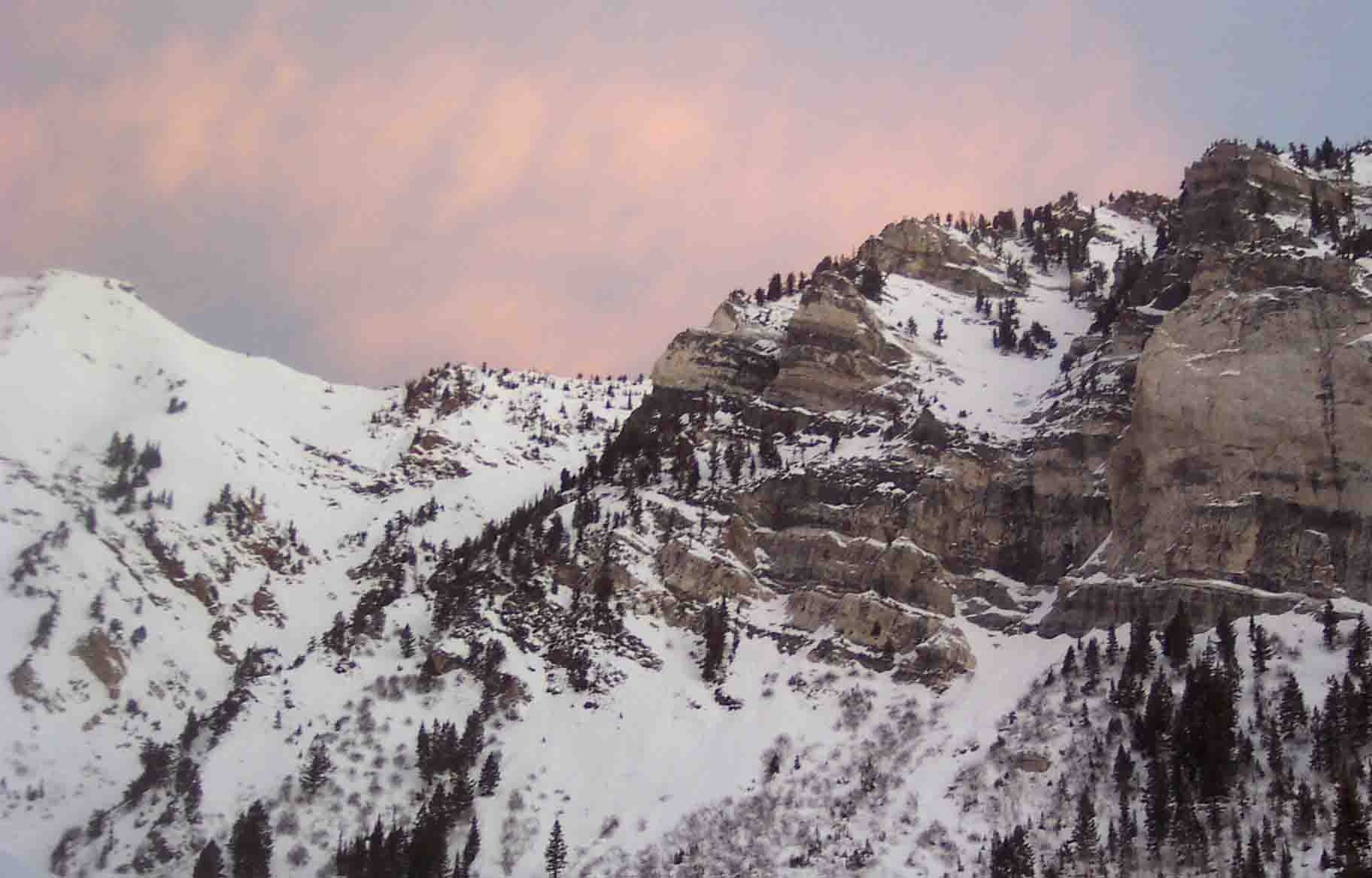 Pink over Mountain