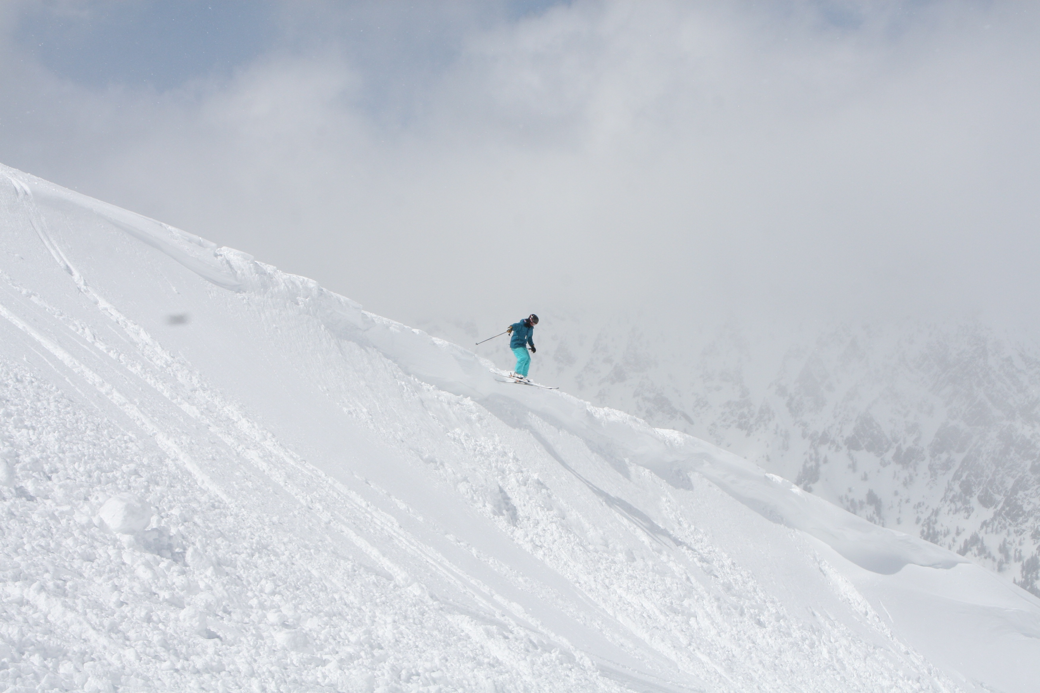 Pipeline cornice at Snowbird