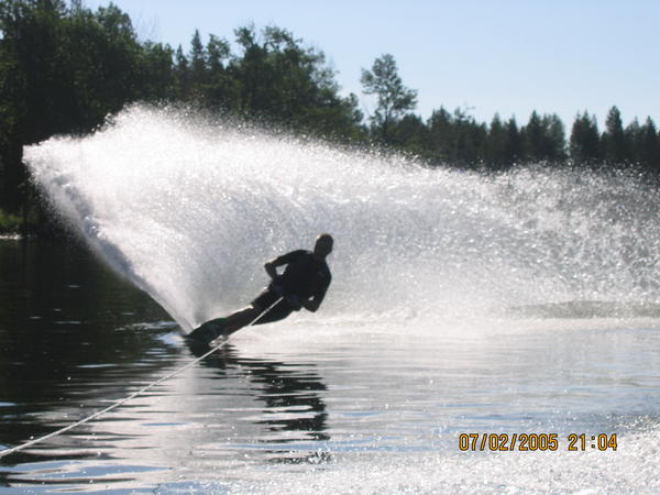 Playing in the water