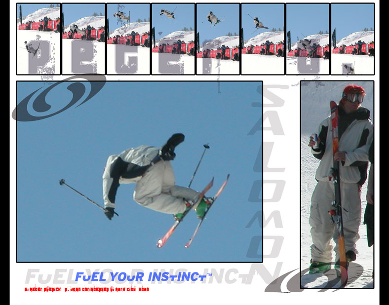 Poster For Salmon, also can be used as desktop background