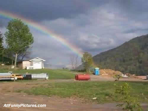 Pot of gold at the end of a rainbow?