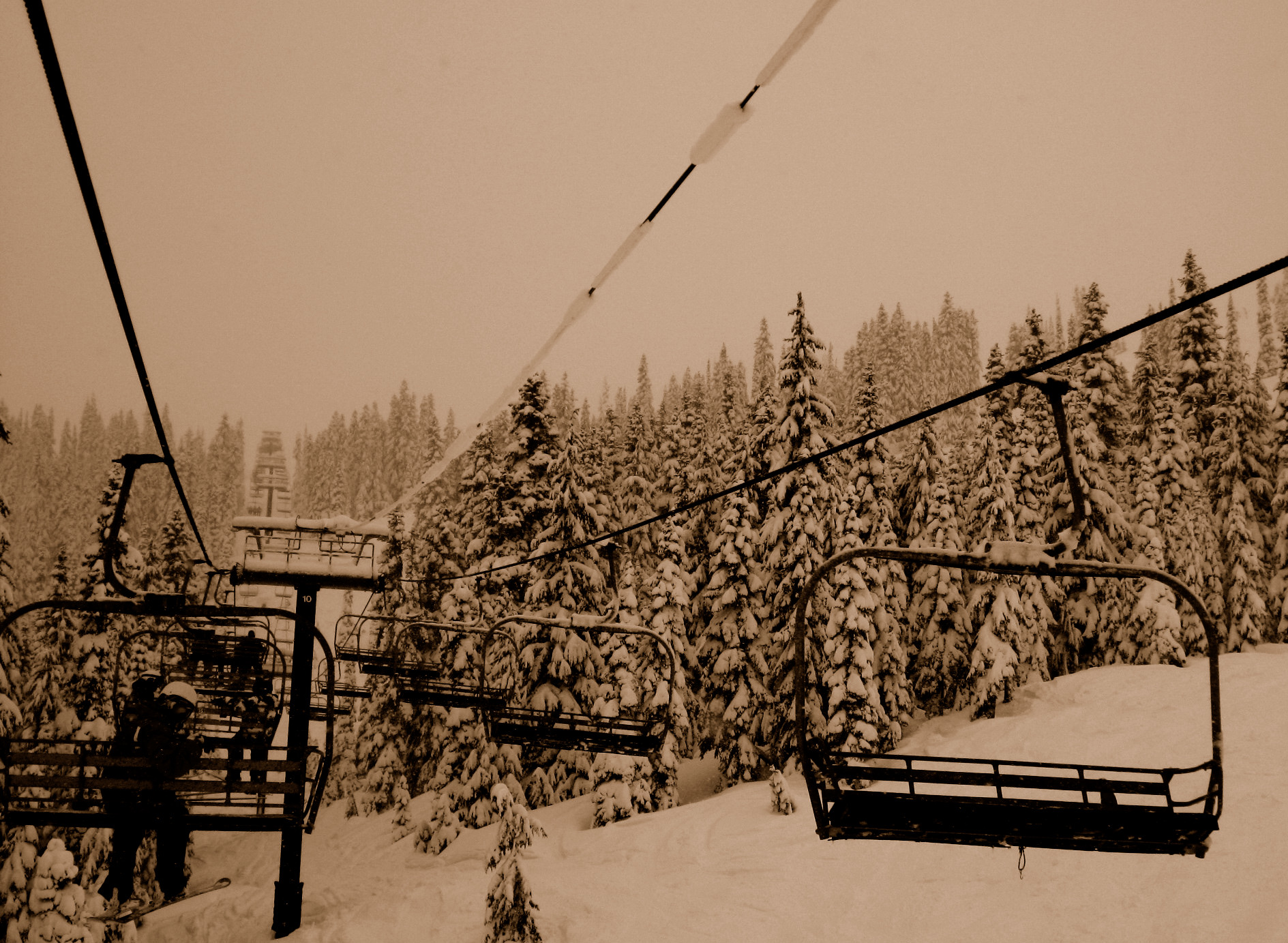 Pow day on Jupiter chair