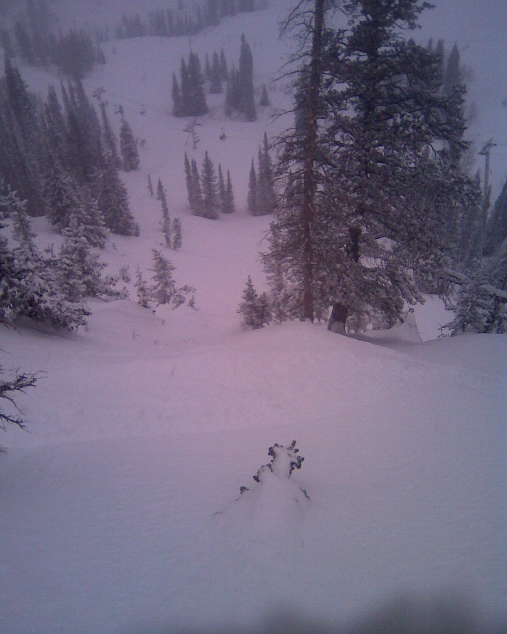 Pow pow line on carbonate