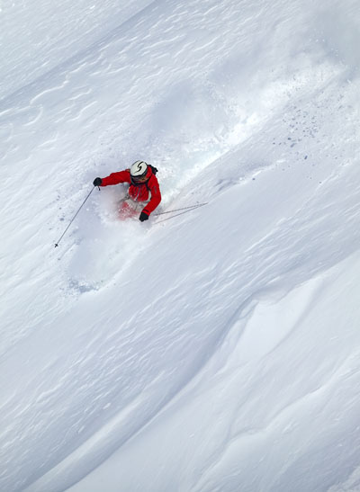 Pow, pow, pow... in the middle of July, AWESOME