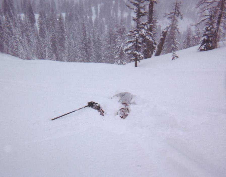 pow stoke, she got so excited she couldnt even stand up...