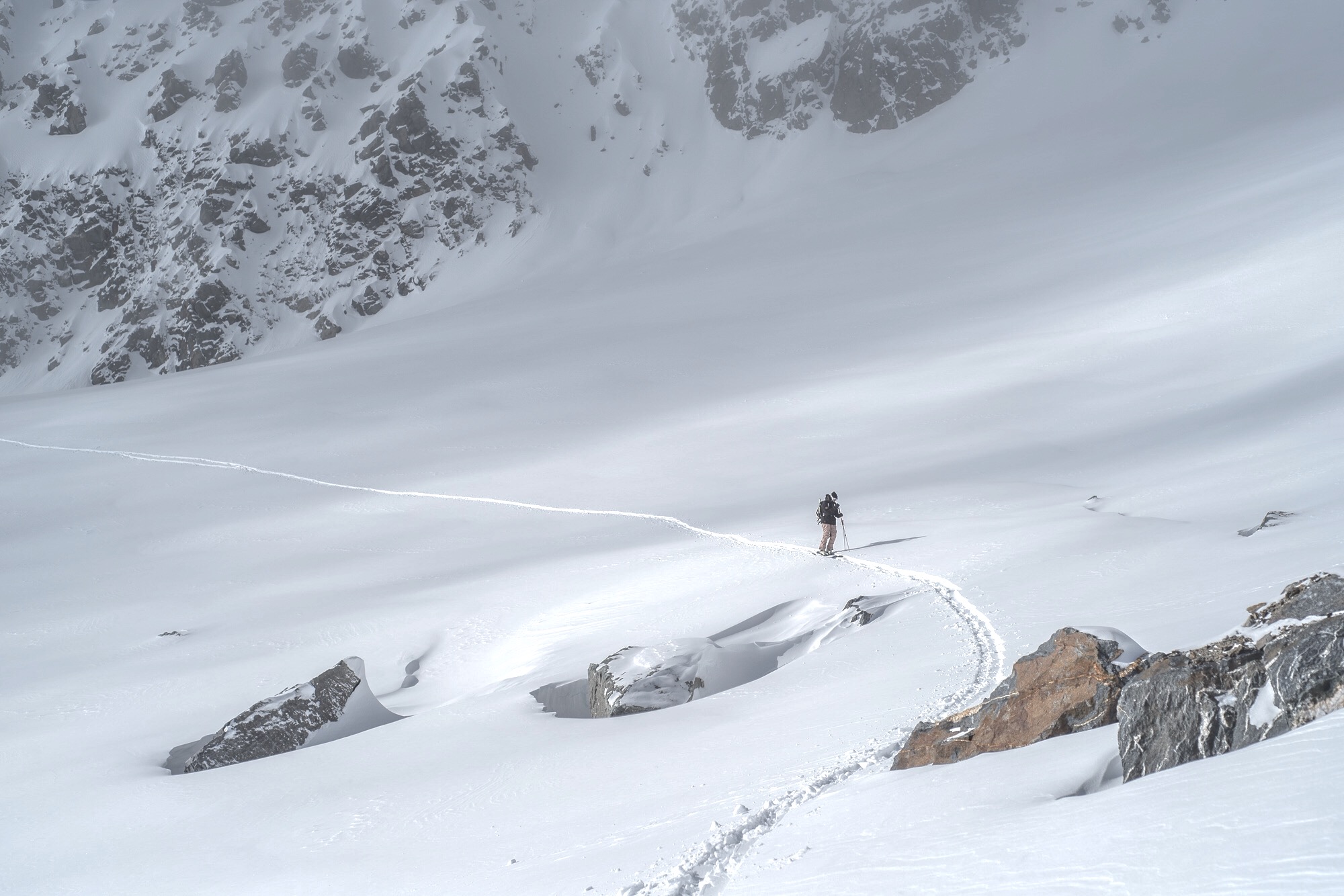 Powder days are all about friends.