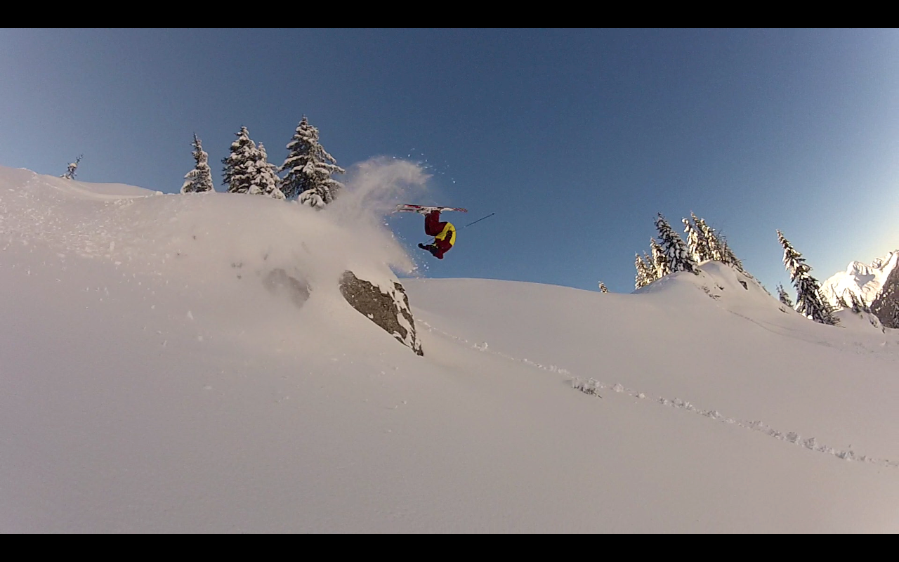Powder front flip