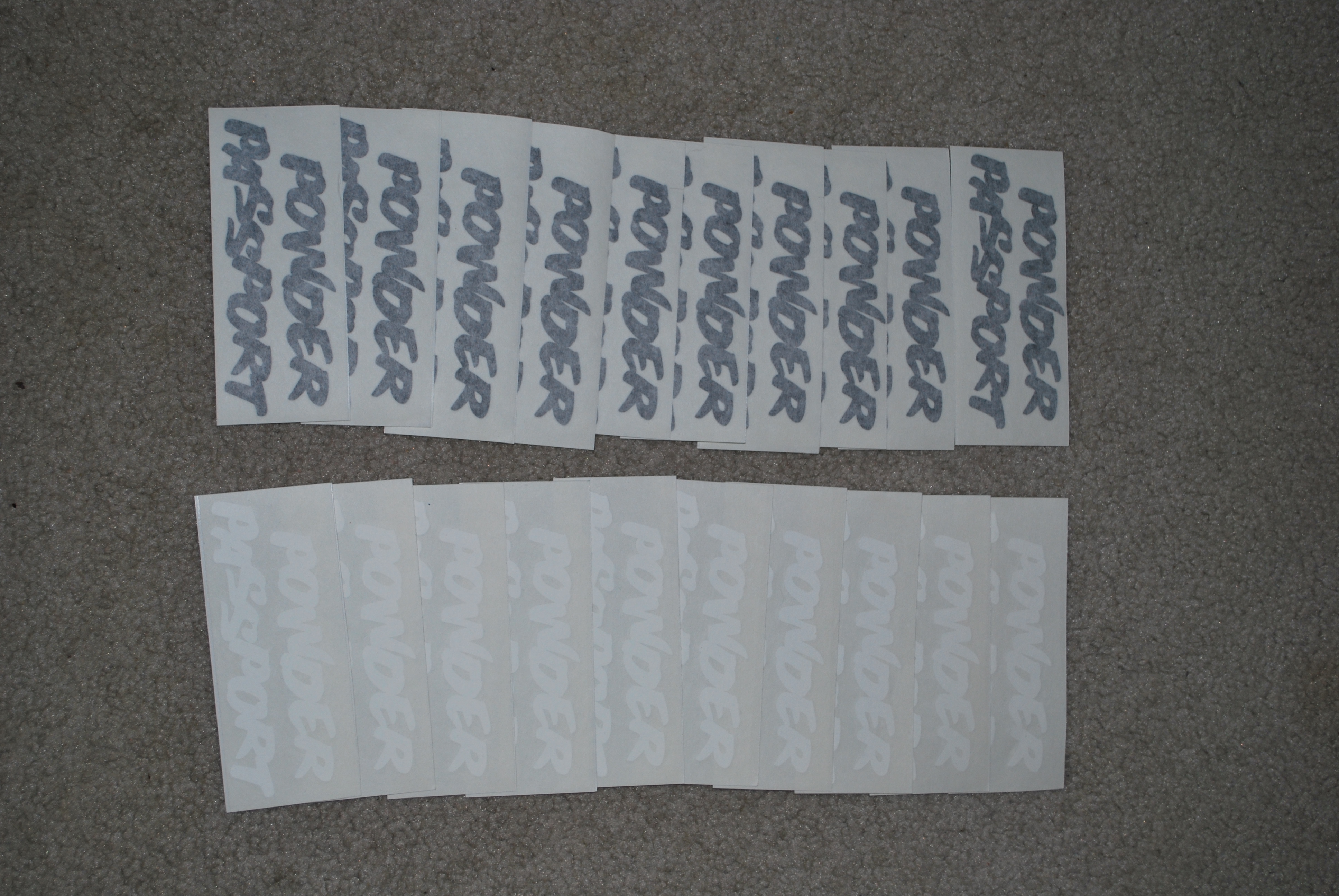 Powderpassport stickers came!!