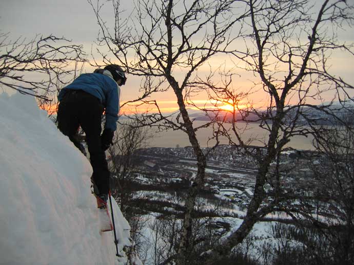 Preparing a drop, Nice sunset