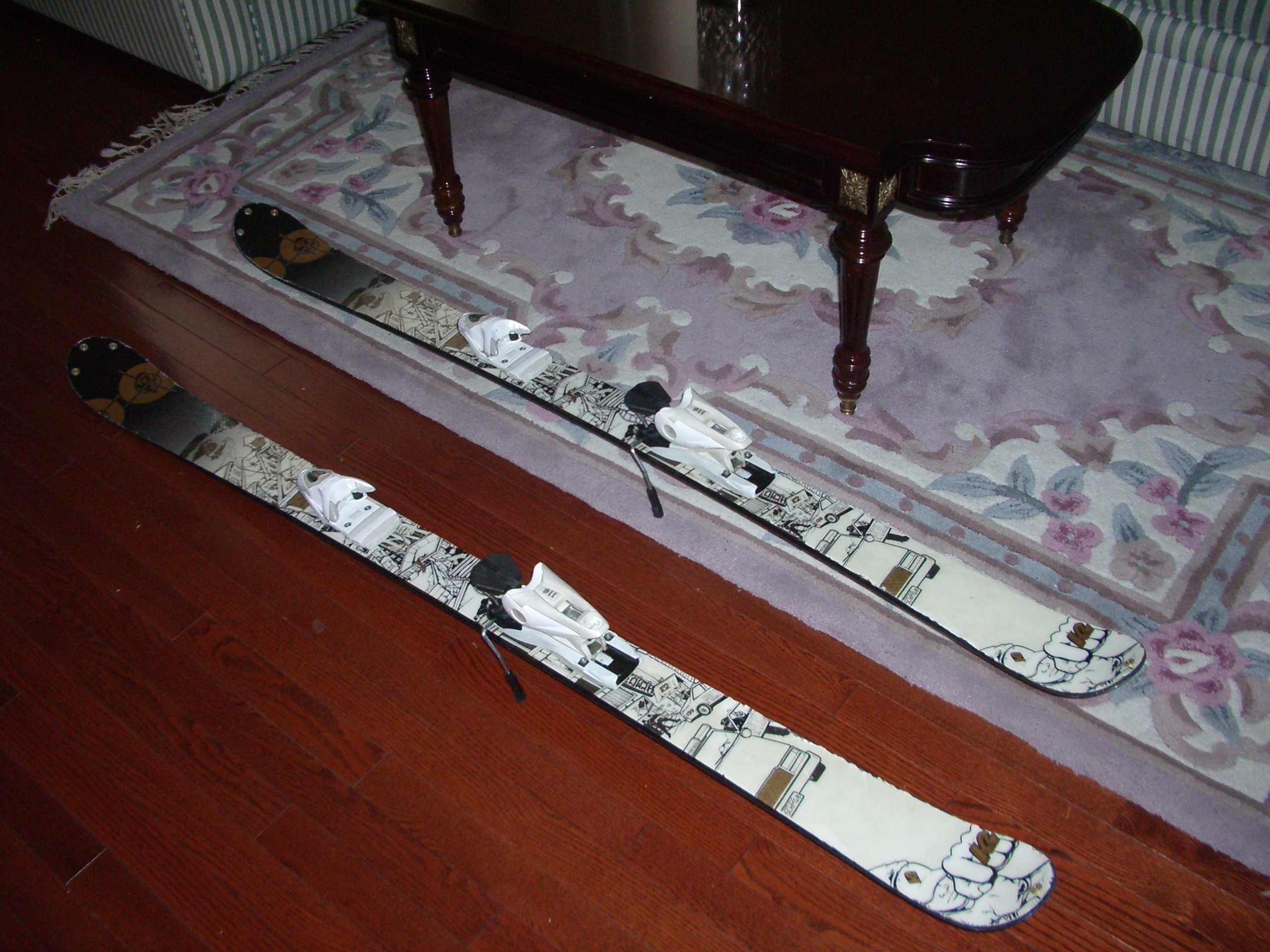 Public Enemy RB 159 skis with Rossi 110 bindings.