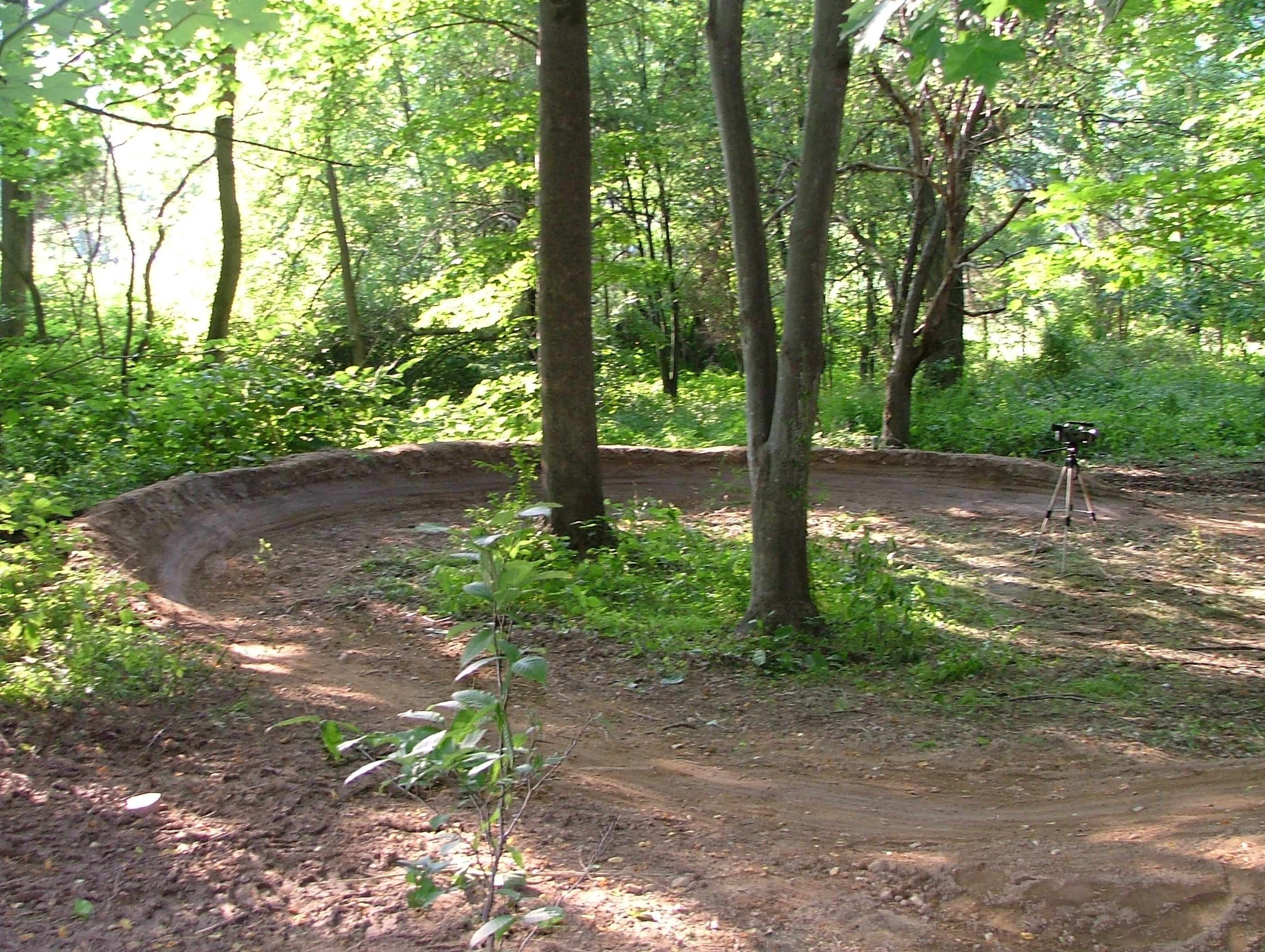 Pump track berm