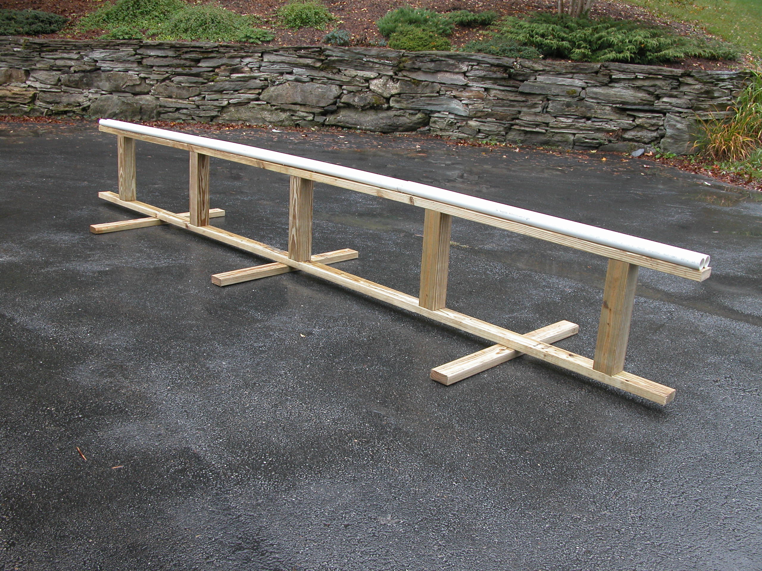 Pvc pipe rail