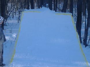 Quarter pipe in my back yard