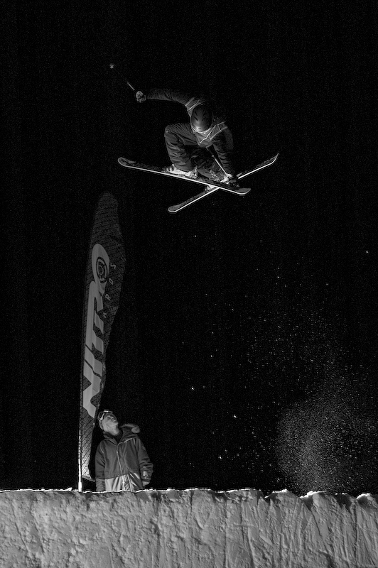 Quarterpipe at night