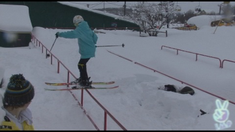 Rail in the watterslide