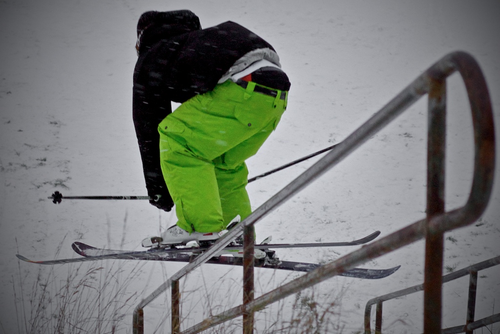 Rail next to a middle school