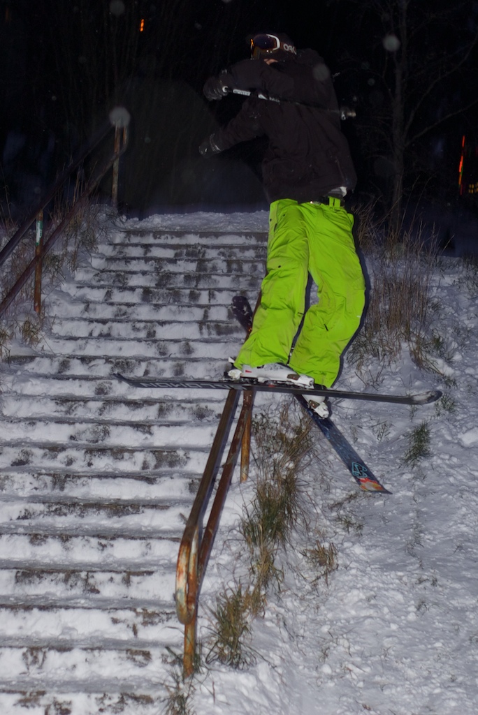 Rail next to a middle school