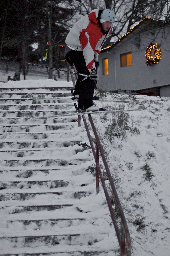 Rail next to a middle school