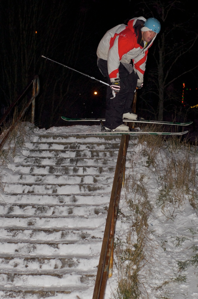 Rail next to a middle school