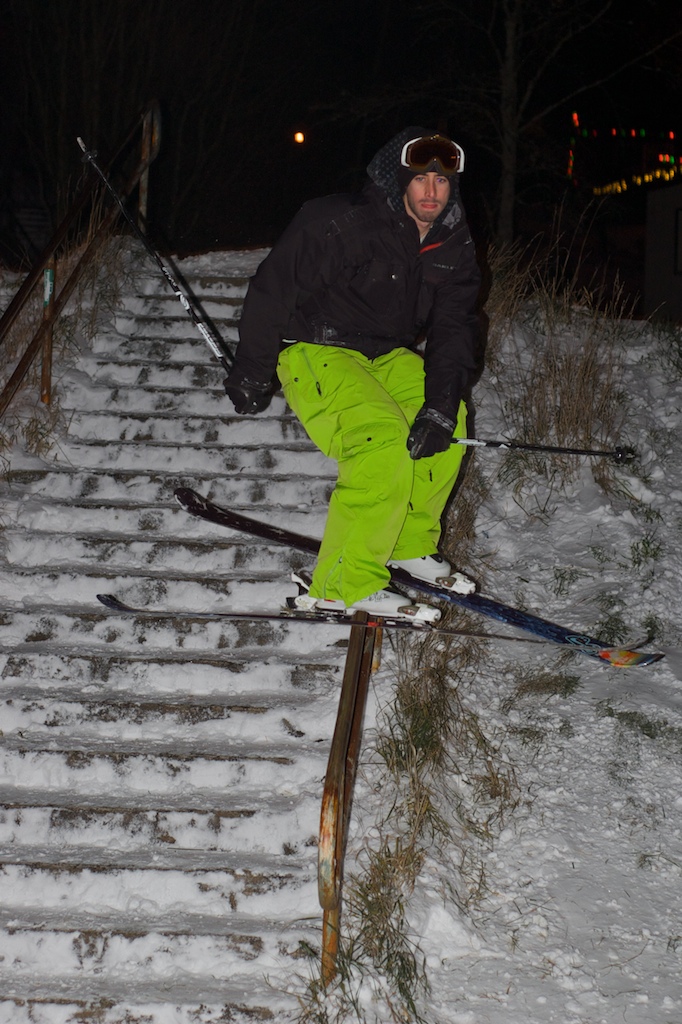 Rail next to a middle school