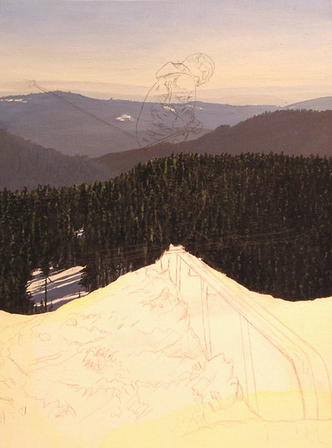 RAIL PAINTING IN PROGRESS