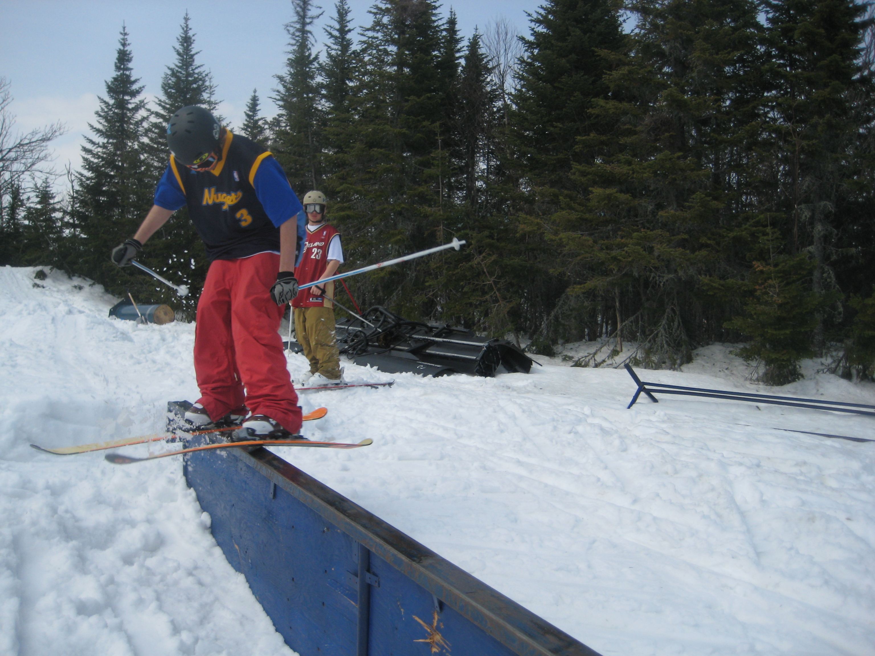 Rail session at le massif