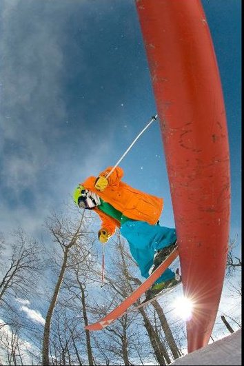 Rail sessions at Sunday River