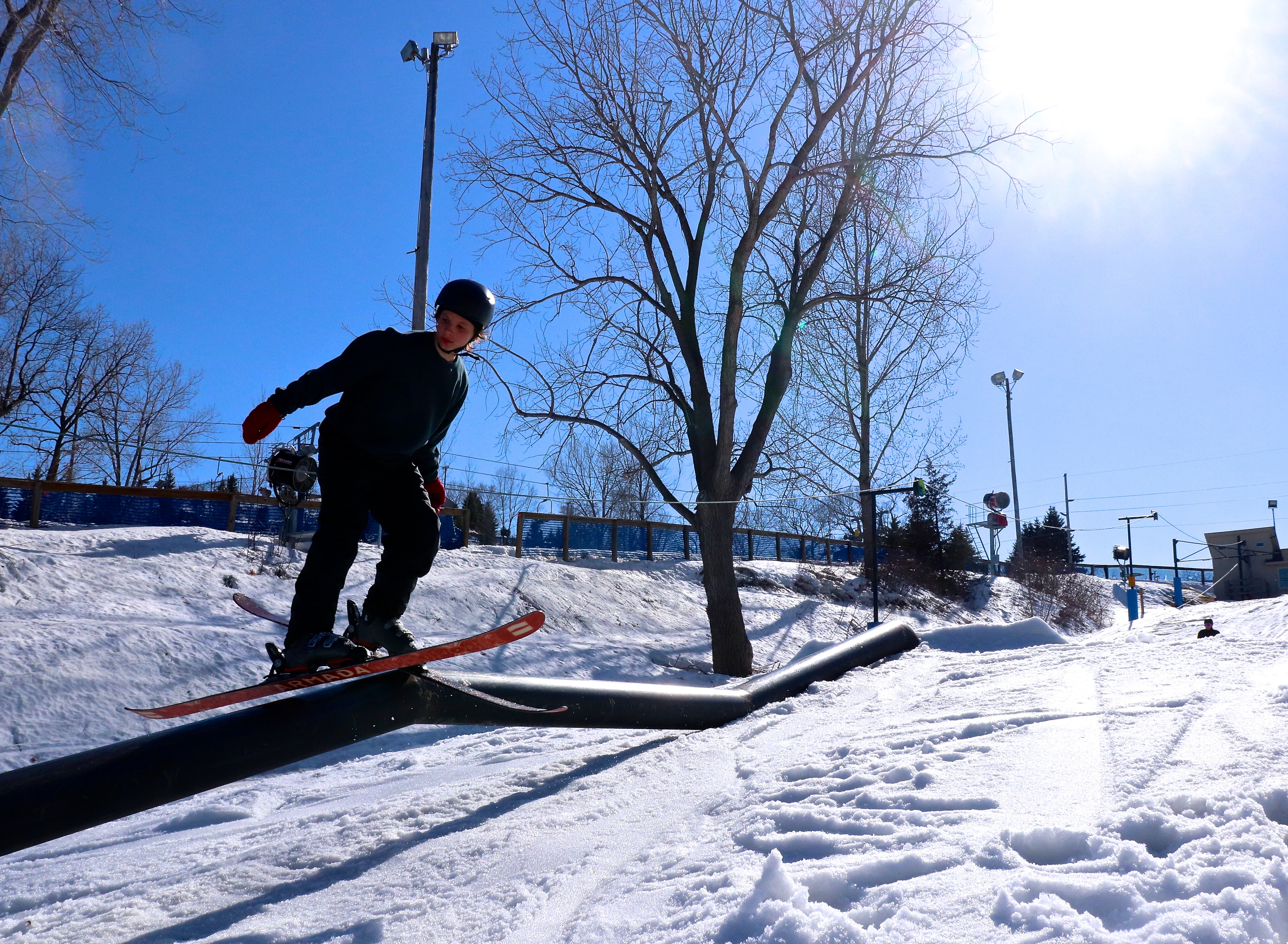 Rail Slide on a perfect day! 