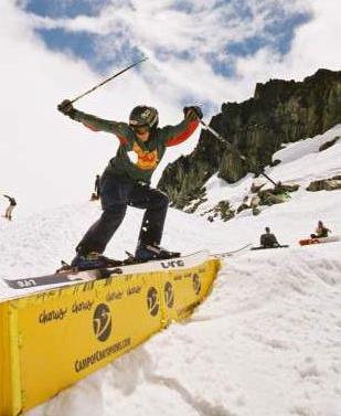 Rail slide on short rail