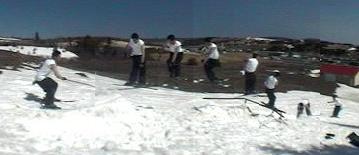 rail + snow = tons of fun