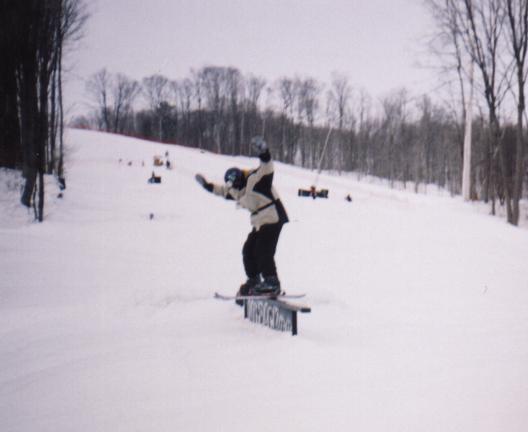 railslide, 270 off..